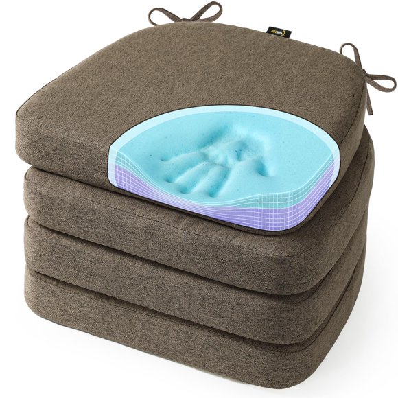 Almohada SUNROX Cojines para Silla de Espuma Viscoelástica con Gel Refrescante - Pack de 4