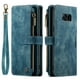 thumbnail image 1 of Wallet Case Artificial Leather Card Holder, Magnetic Kickstand & Zipper For Samsung Galaxy S23 S22 S21 S20 Ultra S21 FE S10 S9 S8 Plus Note 10 Note 20 Ultra, 1 of 3