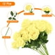thumbnail image 2 of Flores Artificiales Uxcell Rosas Amarillas Pálidas 12 Piezas, 2 of 3