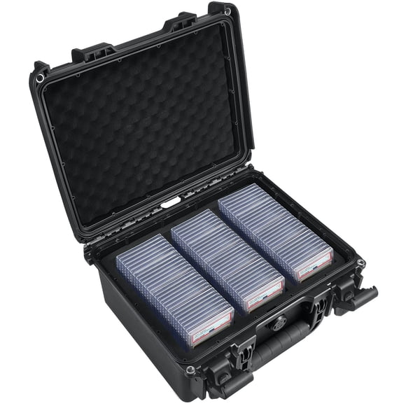 Caja de almacenamiento de tarjetas Migitec impermeable para 102 placas de tarjetas