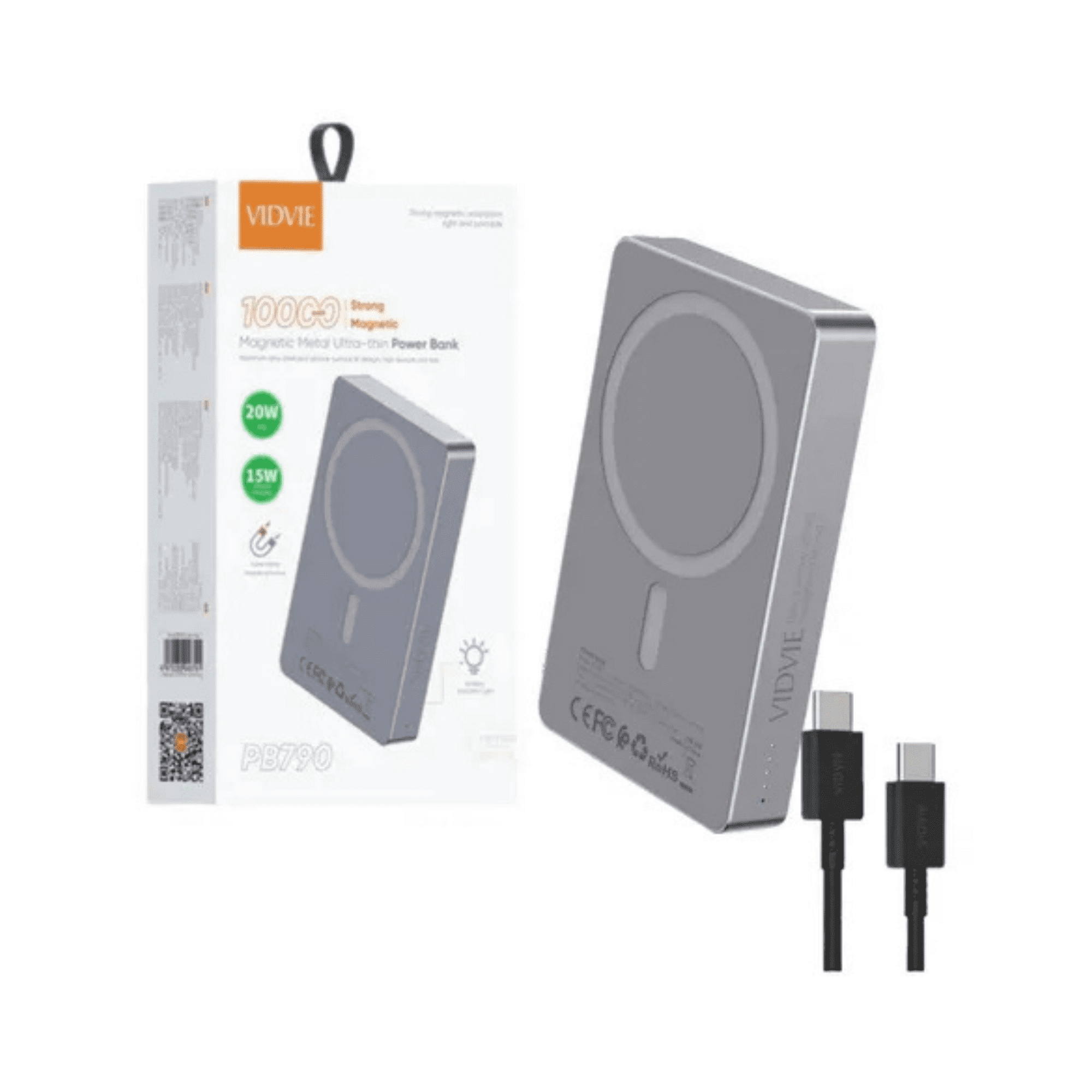 Vidvie - Power Bank Magnético Bateria Externa 10000mah