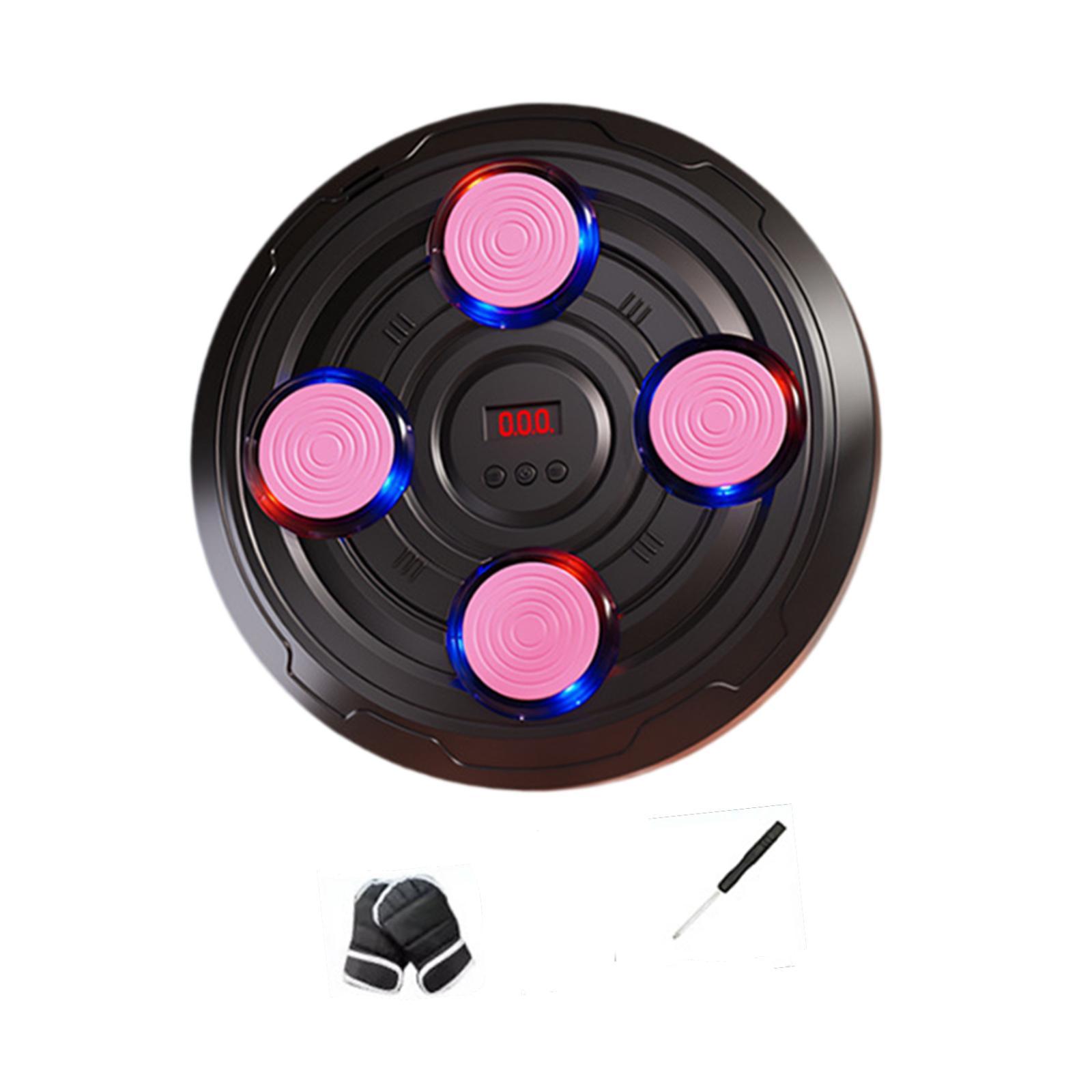 Ioensy - Máquina De Boxeo Inteligente, Equipo De Pared Con Objetivo Para Deportes, Kárate, Kickboxing, Color Rosa, 4 Objetivos