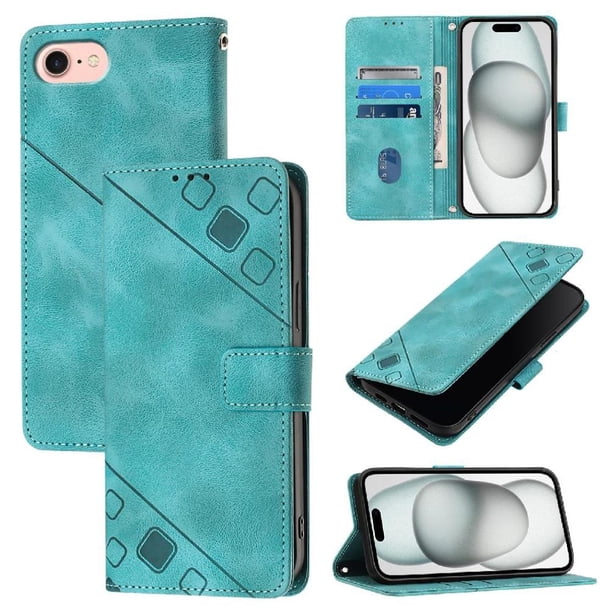 Funda Cartera para iPhone 17e con Soporte y Ranuras, Resistente a Golpes y Rayones Verde