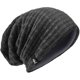 thumbnail image 1 of Gorra Slouchy Beanie VECRY de punto a ganchillo para hombre (gris oscuro), 1 of 4