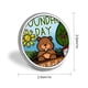 thumbnail image 2 of El Día De La Marmota theme Round Button Badge Premium Metal Construction Ideal For High end Events 2 8 Cm, 2 of 6