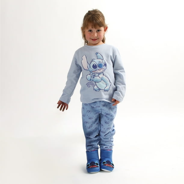 Conjunto Pijama Buzo Niña Lilo & Stitch One Celeste Disney