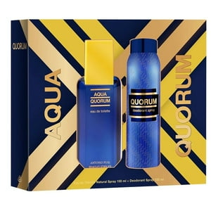 Antonio Puig - Set 2 Piezas Aqua Quorum Edt 100Ml Con Desodorante 150Ml