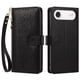 thumbnail image 2 of Funda Billetera Floral en Relieve iphone17 air con Tarjetero y Cremallera Negro, 2 of 6
