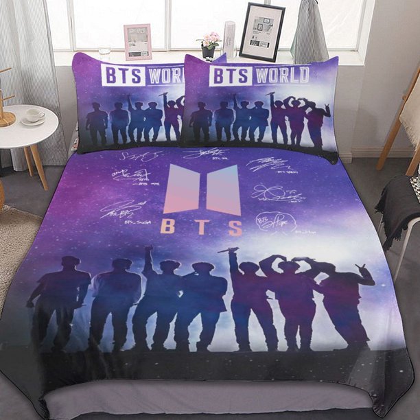Kpop BTS Duvet Cove Bedding Set 3D Print Bedding Comforter Cover Duvet Cover