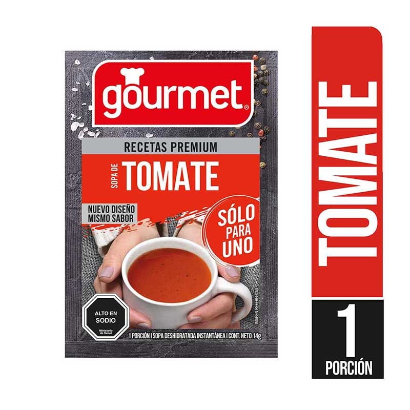 Sopa Individual De Tomate Sobre 14 g Gourmet