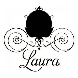 Rienda Libre Graphics - Decomural Personalised Name Princess Carriage Ws-44226