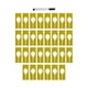 thumbnail image 4 of 30 Uds. Divisores De Tama?o De Estante De Ropa, Divisores De Armario En Blanco Para Tienda De Ropa Para El Hogar, Amarillo, 4 of 5