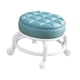 thumbnail image 5 of Taburete Giratorio De 360° Con Asiento Bajo Y Ruedas, Silencioso, Para Cocina, Peluquería, Oficina, Color Azul, 5 of 5