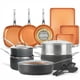 thumbnail image 1 of Juego de utensilios de cocina GOTHAM STEEL, 20 piezas, cerámica, antiadherente, cobre, 1 of 9