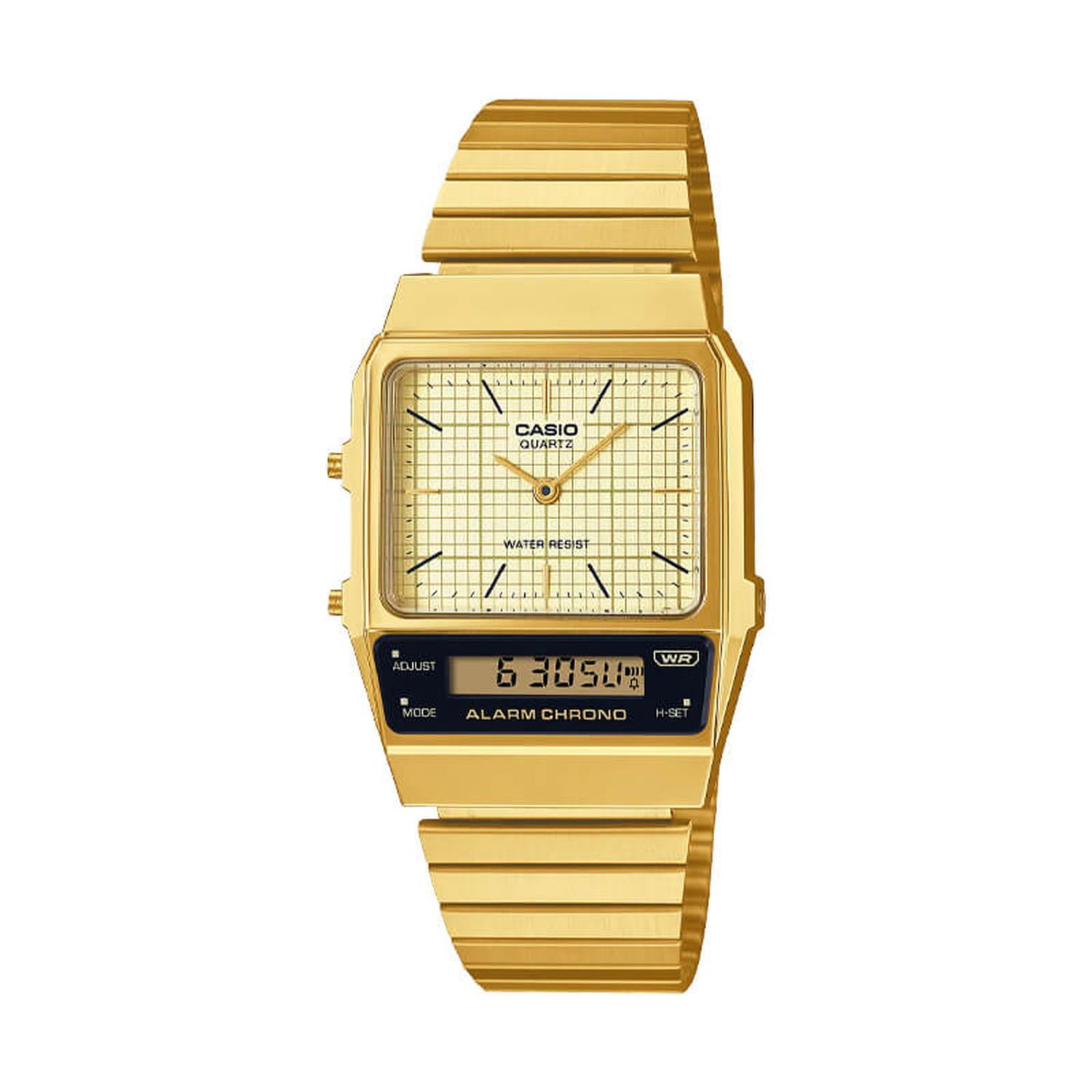 Reloj Casio Digital-análogo Unisex Aq-800eg-9a Dorado