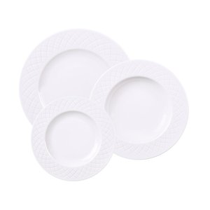 Juego 18 Platos Tramontina Línea Ingrid Porcelana