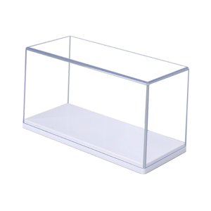 Magideal - Vitrina De Acrílico Transparente Para Maquetas De Coches, Cubierta Transparente, Escala 1:43, Caja De Almacenamiento A Prueba De Polvo Para Figuras De