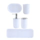thumbnail image 1 of Juego de Accesorios de Baño de Plástico Necesidades de Apartamento Decoración Moderna Blanca (Accesorios de Baño), 1 of 3