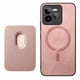 thumbnail image 2 of Funda de Cuero Magnética con Tarjetero para Realme GT 7 Pro Cubierta Delgada Rosa, 2 of 5
