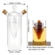 thumbnail image 3 of Botellas dispensadoras de aceite y vinagre 2 en 1 Wrap life con corcho, vidrio soplado a mano, 3 of 5