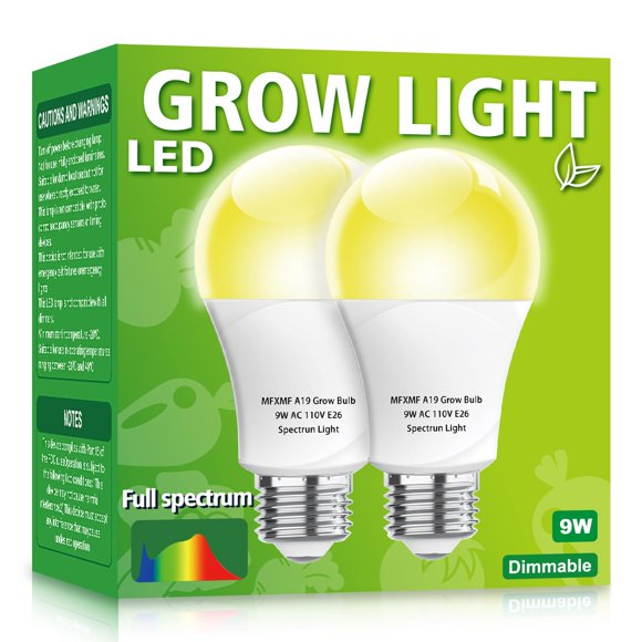 Luz de cultivo mfxmf 9W de espectro completo - Pack de 2