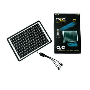 Aventura Store - Cargador Panel Solar Multipropósito 16A 5V-8W Negro 5V