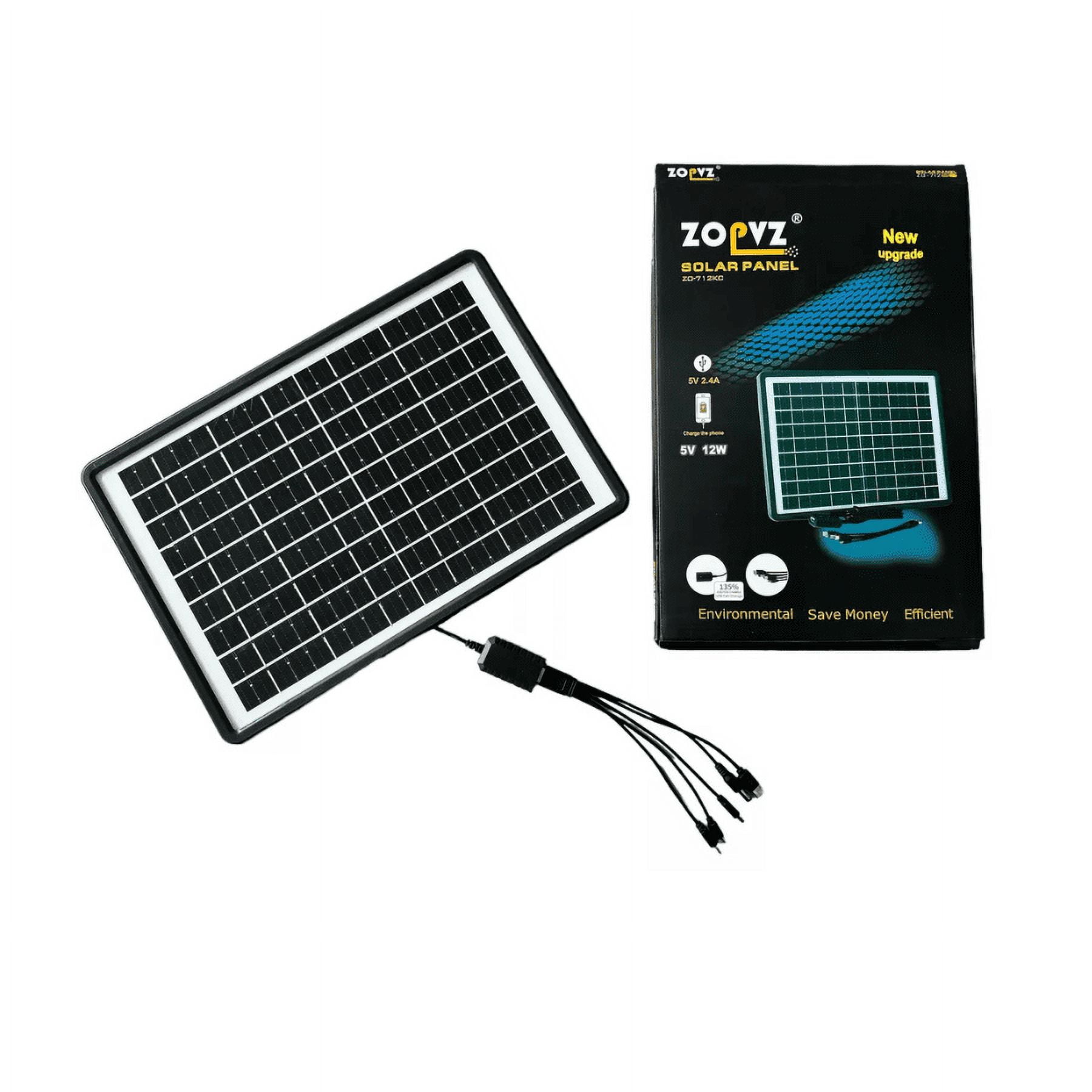 Aventura Store - Cargador Panel Solar Multipropósito 16a 5v-8w Negro 5v