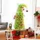 thumbnail image 4 of Árbol de Navidad HMASYO Caprichoso, verde lima, 5 pies con 150 LED, 4 of 8
