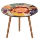 thumbnail image 1 of La Vida Según Ginger theme Fitted Round Tablecloths Elastic Edged Table Covers Waterproof Table Cloth For Kitchen Holiday Party Tables Decor 120cm, 1 of 6