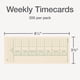 thumbnail image 2 of Time Cards Adams Weekly, tiempo extra, 2 caras, 9 x 21 cm, 200 unidades, 2 of 6
