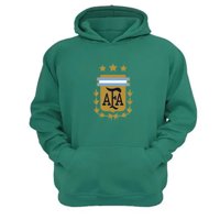 Genérico - Polerón Canguro Argentina Verde Aguamarina Talla Xl Unisex