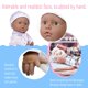 thumbnail image 3 of Muñeca JC Toys La Baby Hispanic de 28 cm con accesorios, 3 of 8