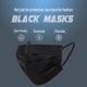 thumbnail image 5 of Mascarillas Desechables Earloop De 3 Capas (negras), 5 of 6