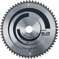 Disco Sierra Circular 10"" 60T Multimaterial Bosch