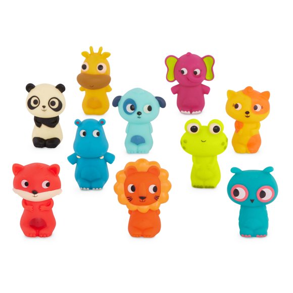 Finger Puppets B. toys Pinky Pals Crew para mayores de 10 meses, 10 unidades