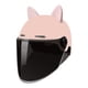 thumbnail image 4 of Casco De Motocicleta Con Visera, Gorra De Seguridad Con Ventilación, Medio Casco De Motocicleta, Color Rosa, 4 of 5