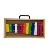 Alaguez - Metalofono 13 Notas Color Caja Madera