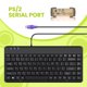 thumbnail image 3 of Teclado Perixx PERIBOARD-409P PS/2 Negro Distribución US, 3 of 9