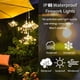 thumbnail image 3 of 1 paquete de luces LED de cadena de 8 modos con control remoto, para decoración de bodas, Navidad, fiestas, patios y jardines., 3 of 5