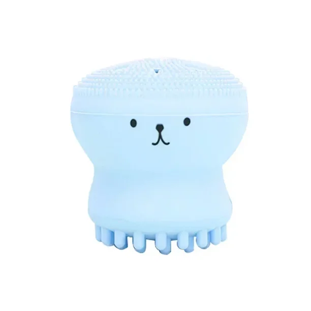 1pc Octopus Silicone Facial Cleansing Brush Makeup Removal Massage Brush Portable Soft Sponge Facial Cleanser Deep Pore Cleaning