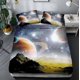 thumbnail image 1 of Blue Space Starry Sky Quilt Duvet Cover Set Comforter Cover Doona Cover Soft3-Piece Bedding Set, 1 of 4