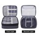 thumbnail image 3 of Organizador electrónico BUBM, bolsa de viaje de doble capa, negra, 3 of 8