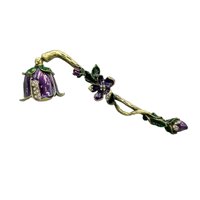 Bothyi - Herramienta De Extinción De Velas De Metal, Flor Retro, 6,5 Pulgadas De Largo, Para Amantes De Las Velas