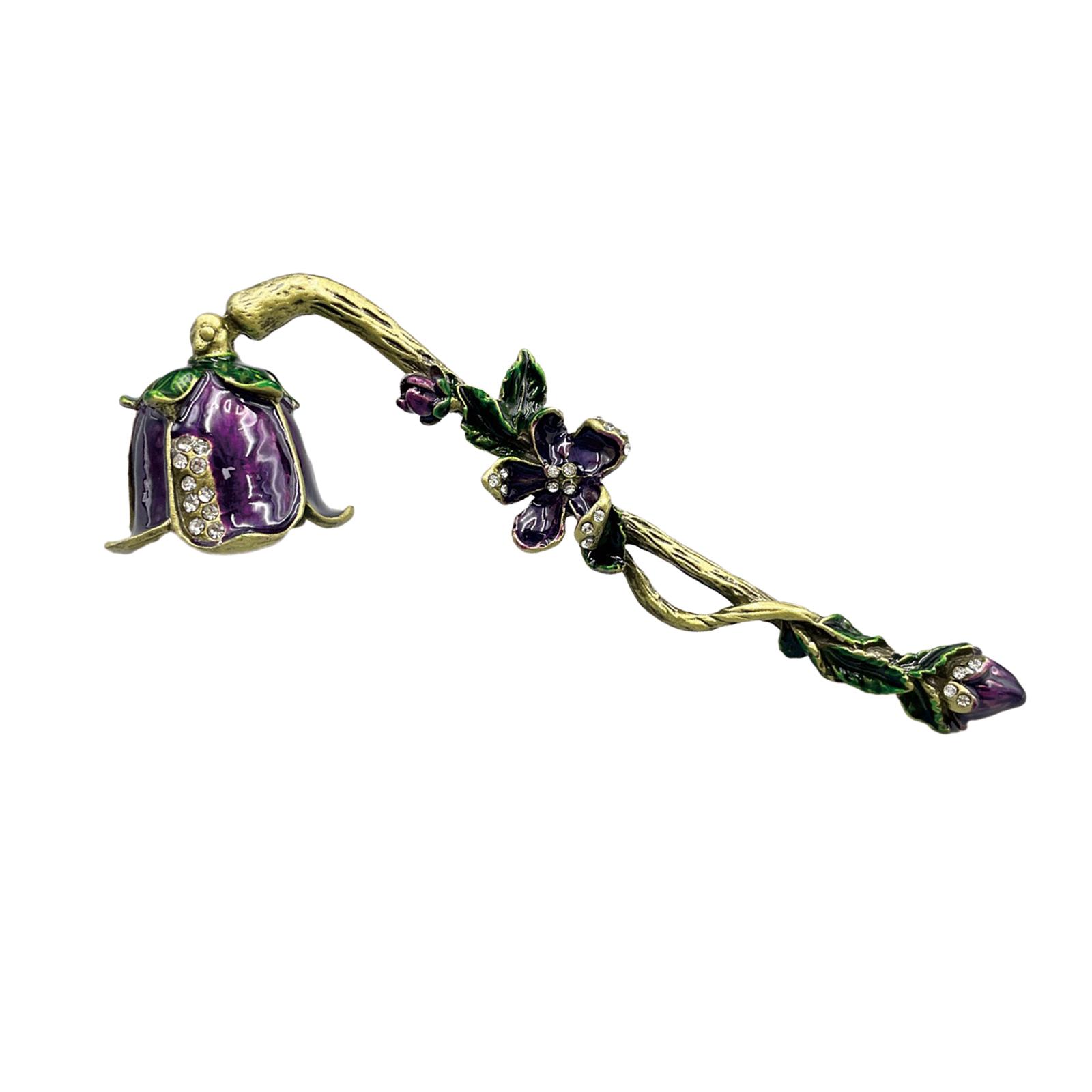 Bothyi - Herramienta De Extinción De Velas De Metal, Flor Retro, 6,5 Pulgadas De Largo, Para Amantes De Las Velas