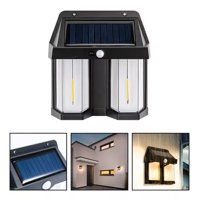 Genérico - Farol Solar Aplique Pared 2 Led Sensor Movimiento Luz Cálida
