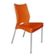 thumbnail image 3 of Silla Plástica Naranja Con Patas Metálicas Y Filtro Uv, 3 of 7