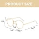 thumbnail image 2 of Gafas redondas retro de luz azul para mujer, gafas de ordenador con montura grande, 2 of 5