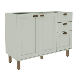 Df Home - Mueble Base 1200 Verde Menta 2 Puertas 3 Cajones Studio 1532