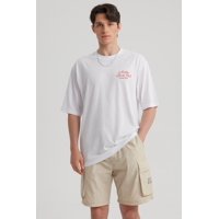 Fashionspark - Polera Hombre Print Oversize Blanco - Lv