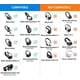 thumbnail image 2 of Almohadillas de repuesto para audífonos BINGLE para Bose QC35 QC35 II, gris, 2 of 8